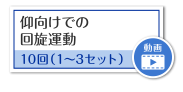 仰向けでの回旋運動